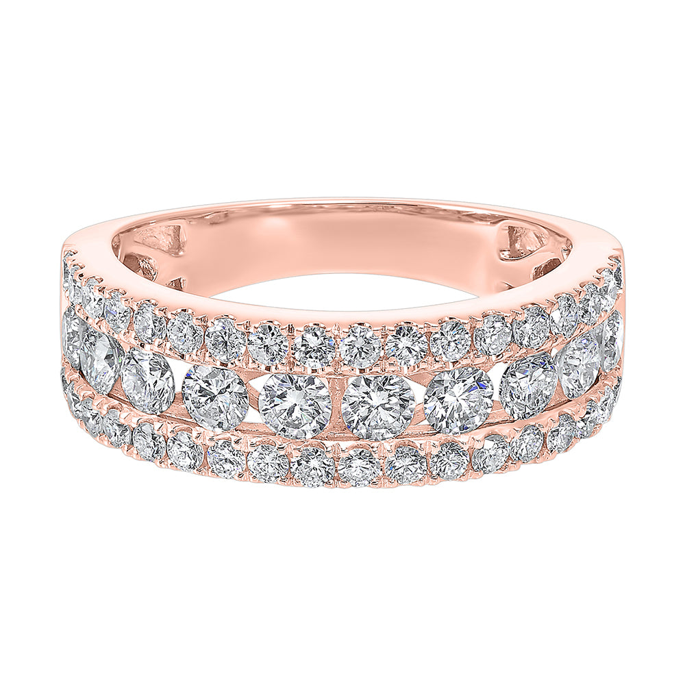 14Kt Rose Gold Diamond 1Ctw Ring