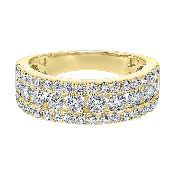14Kt Yellow Gold Diamond 1Ctw Ring