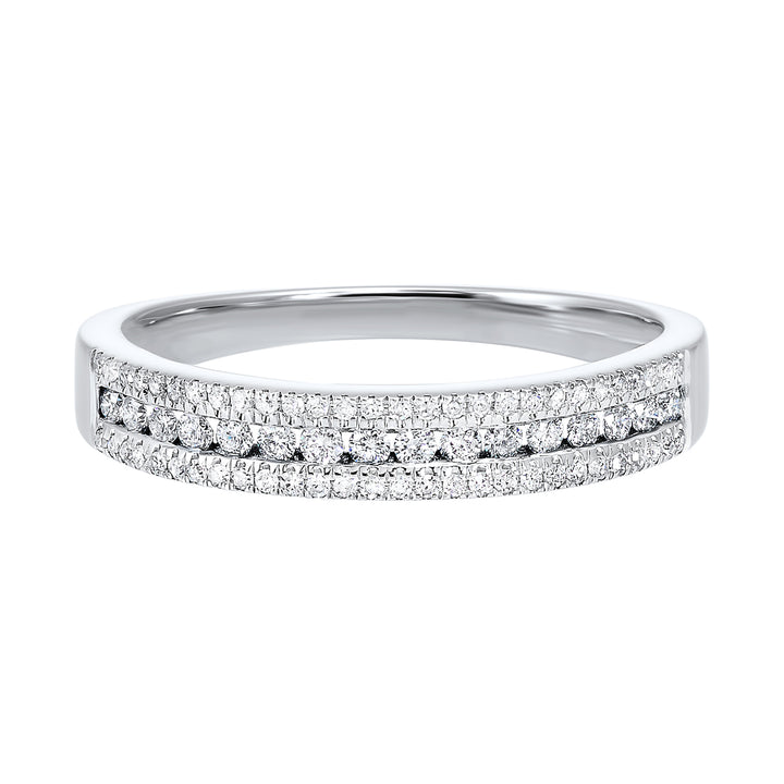 14Kt White Gold Diamond 1/4Ctw Ring