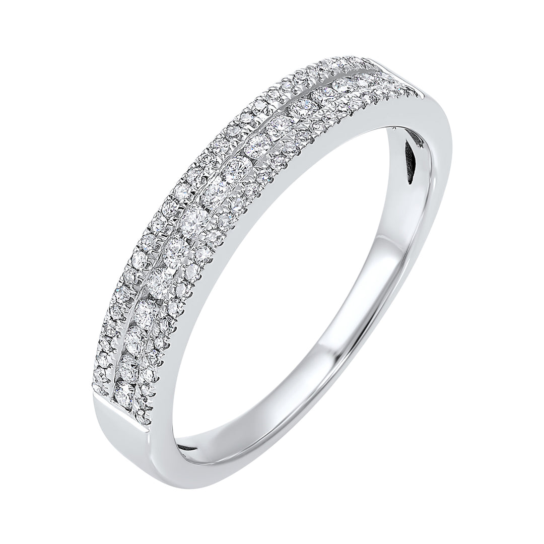 14Kt White Gold Diamond 1/4Ctw Ring