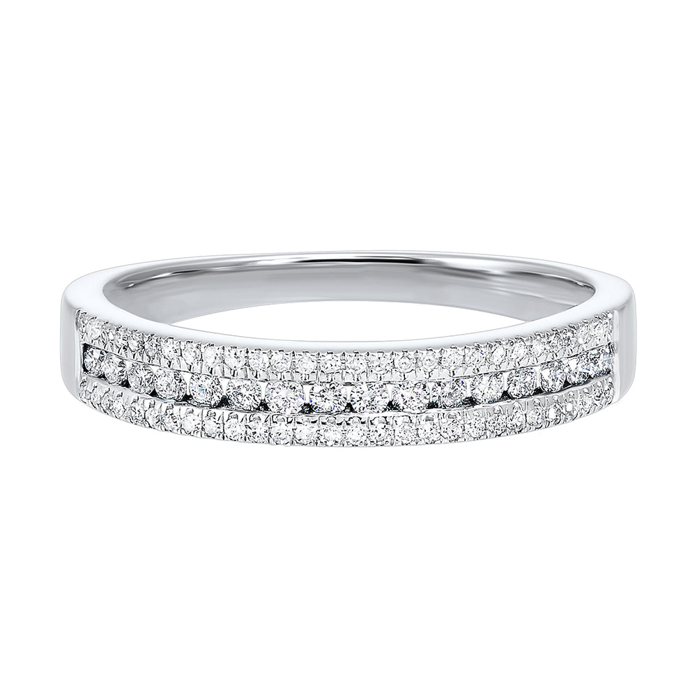 14Kt White Gold Diamond 1/4Ctw Ring