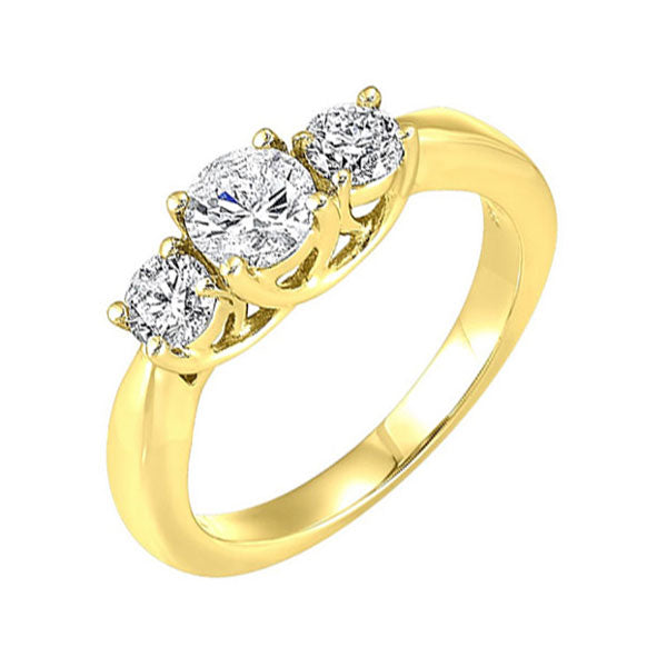 14Kt Yellow Gold Diamond 1Ctw Ring
