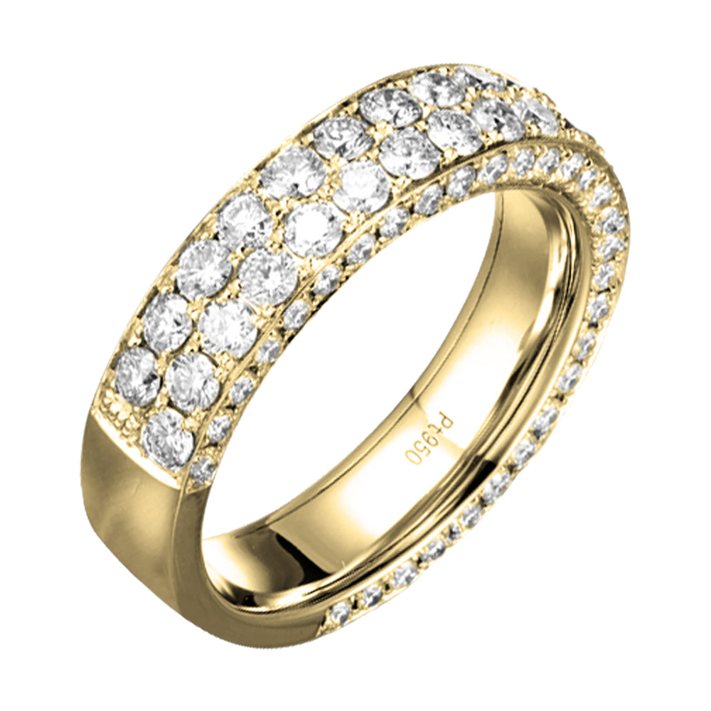 18Kt Yellow Gold Diamond 1 7/8Ctw Ring