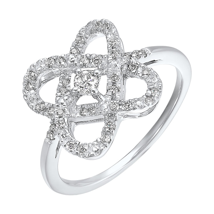 14Kt White Gold Diamond 1/4Ctw Ring