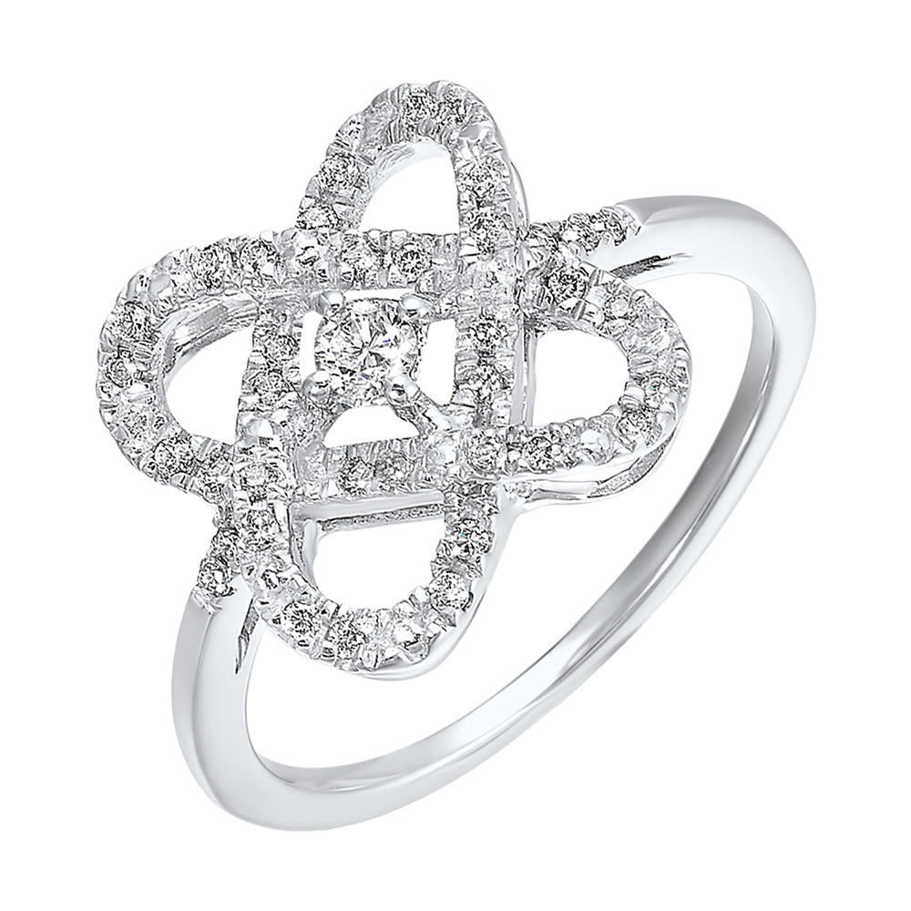 Silver Diamond 1/4Ctw Ring