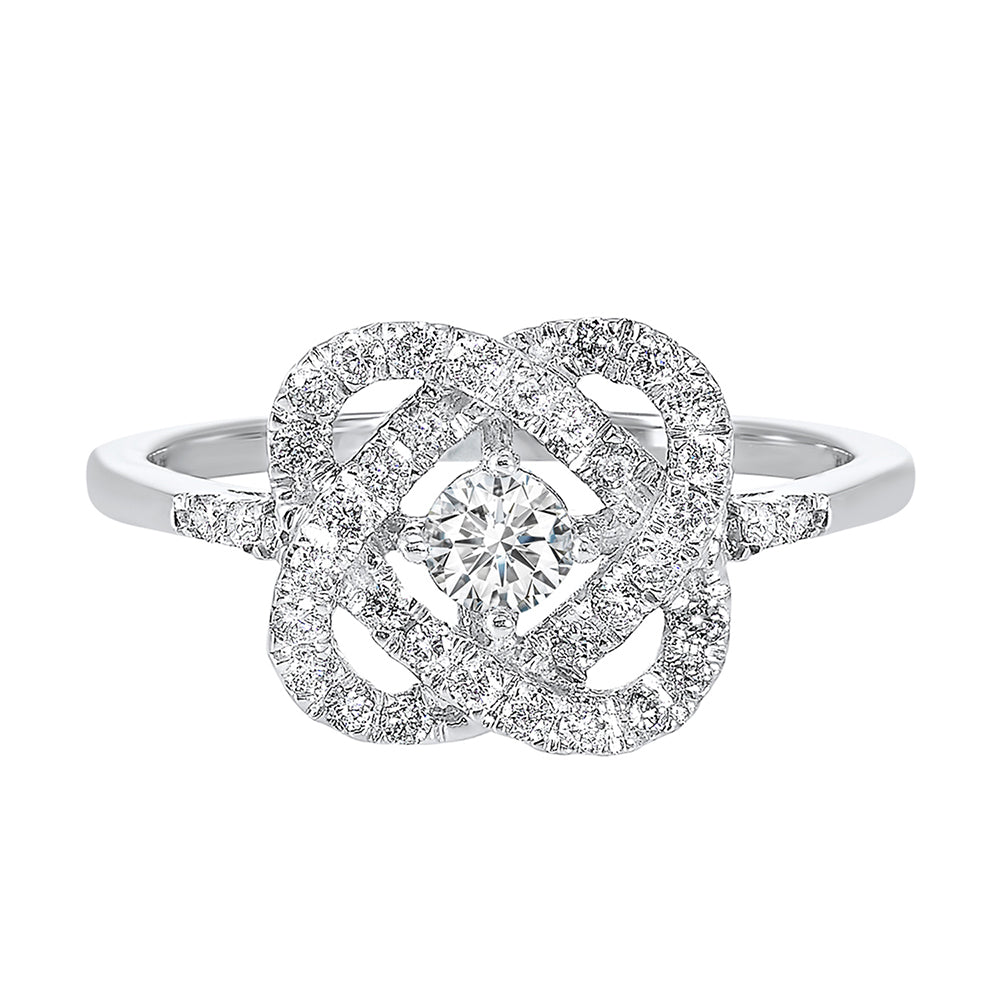 14Kt White Gold Diamond 1/2Ctw Ring
