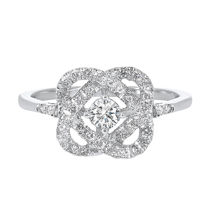 14Kt White Gold Diamond 1/2Ctw Ring