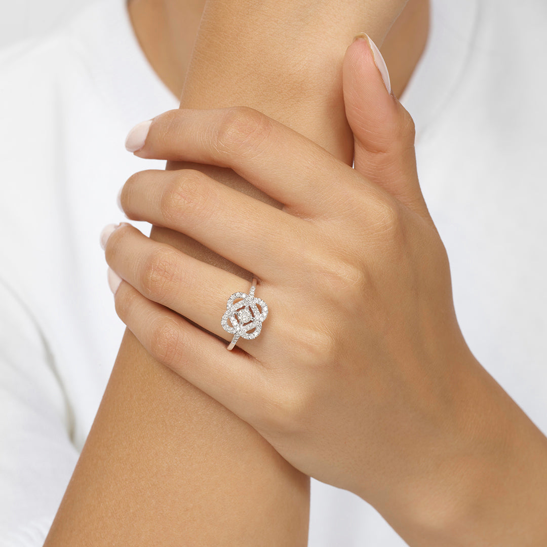 14Kt White Gold Diamond 1/2Ctw Ring