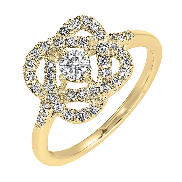 14Kt Yellow Gold Diamond 1Ctw Ring