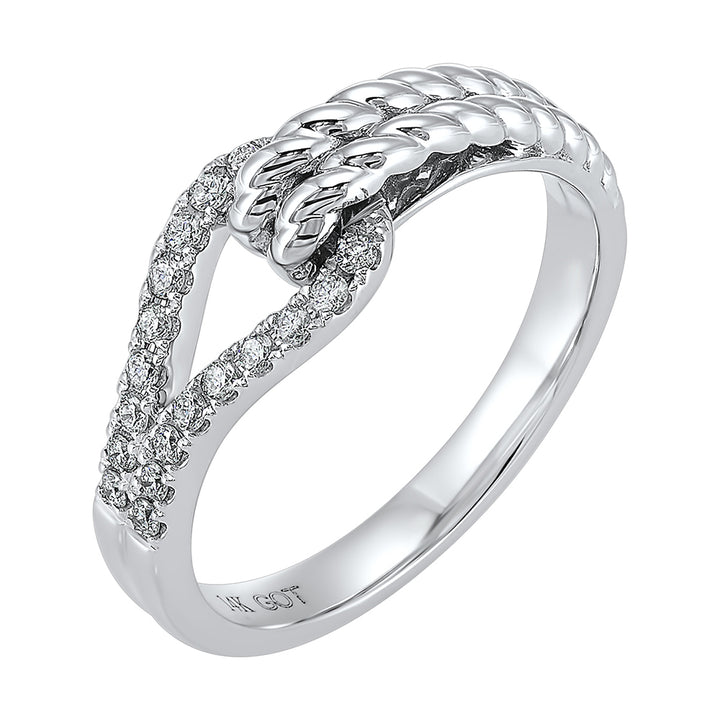 14Kt White Gold Diamond 1/6Ctw Ring