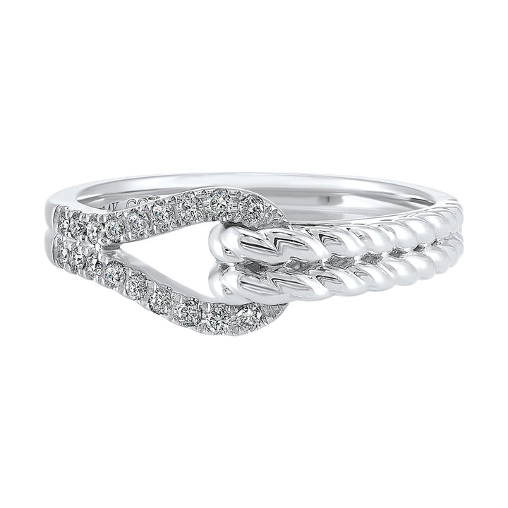 14Kt White Gold Diamond 1/6Ctw Ring