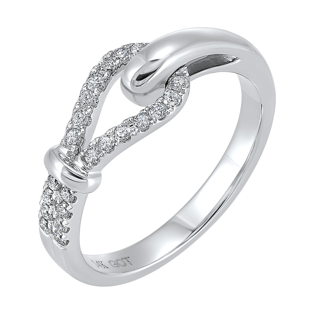 14Kt White Gold Diamond 1/5Ctw Ring
