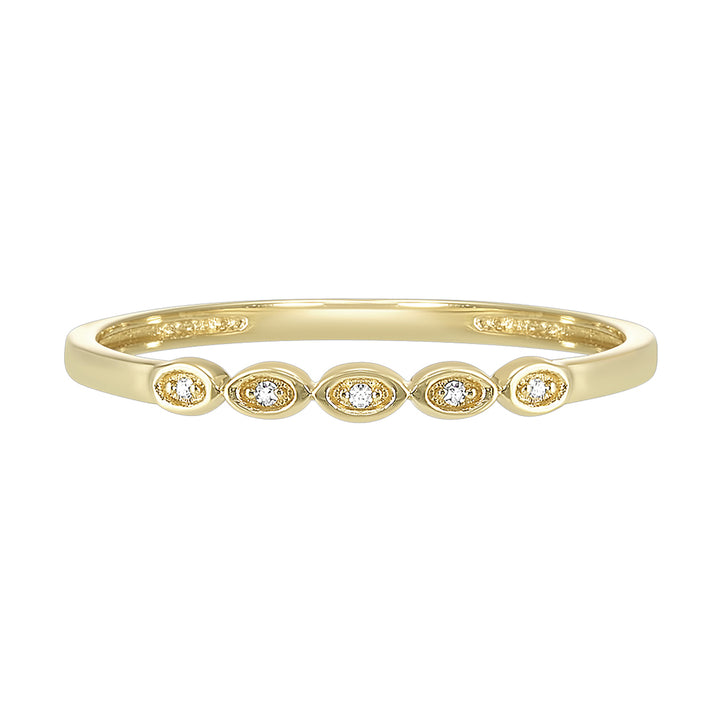 10Kt Yellow Gold Diamond 1/50Ctw Ring
