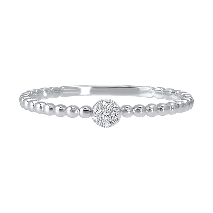 10Kt White Gold Diamond 1/50Ctw Ring