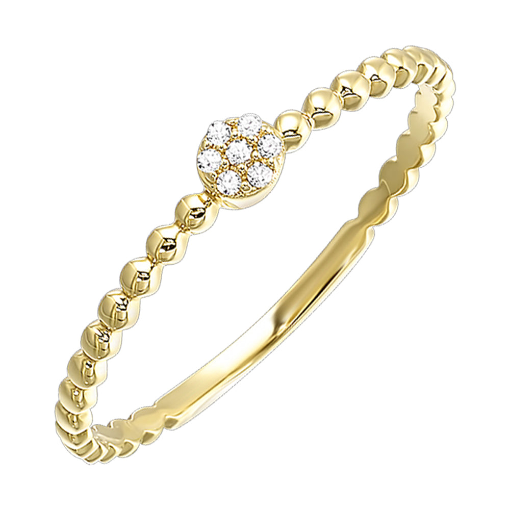 10Kt Yellow Gold Diamond 1/50Ctw Ring