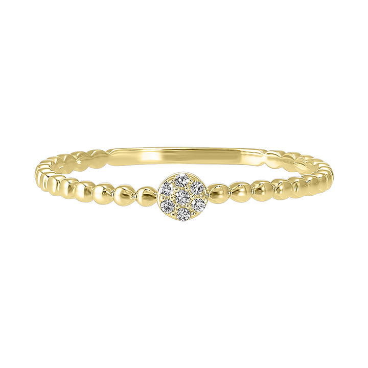 10Kt Yellow Gold Diamond 1/50Ctw Ring