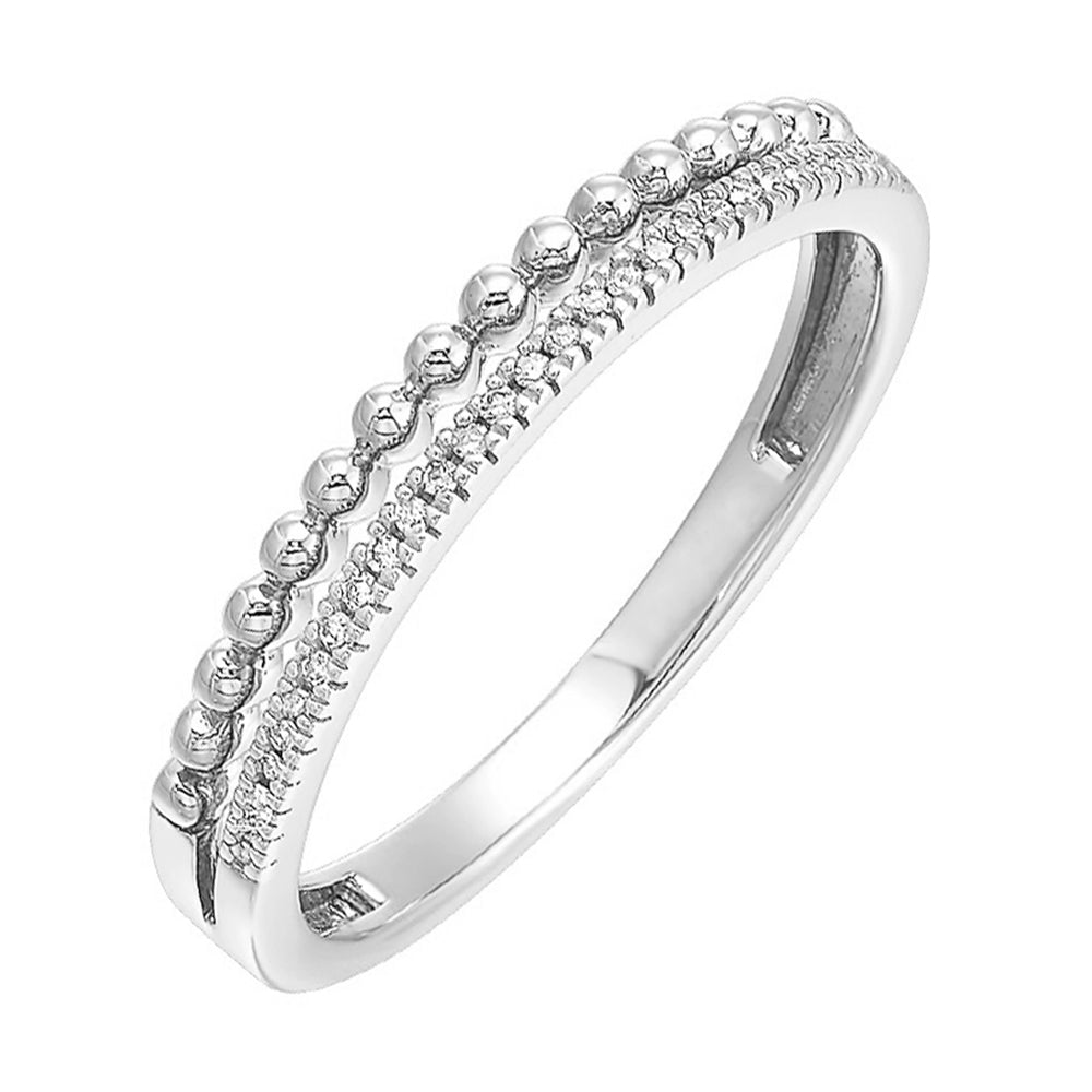 10Kt White Gold Diamond 1/20Ctw Ring