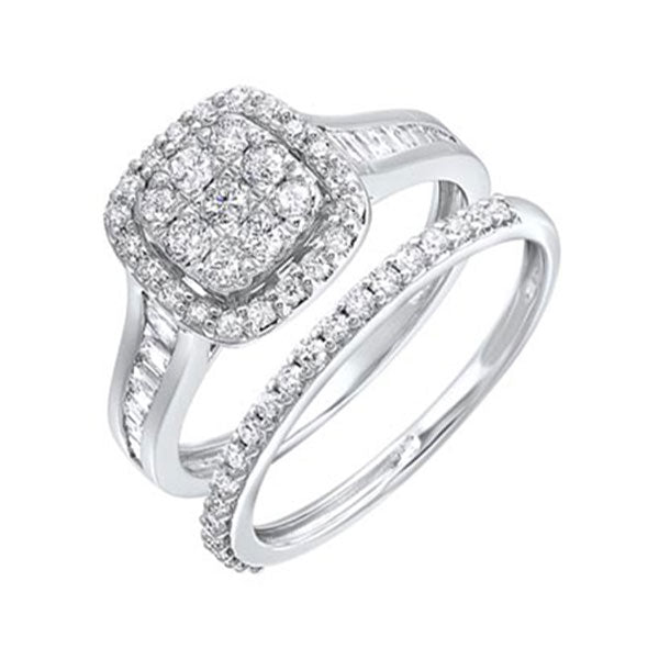 14Kt White Gold Diamond 1Ctw Ring