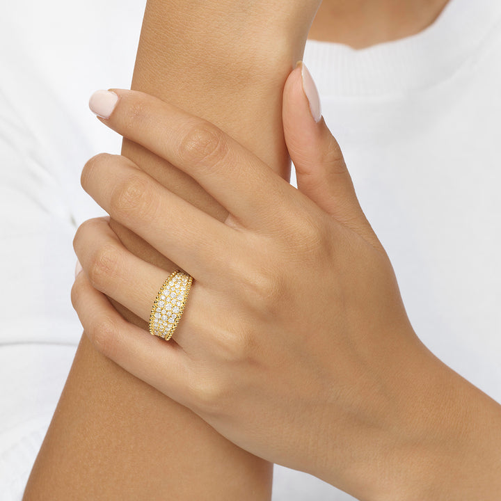 14Kt Yellow Gold Diamond 1Ctw Ring
