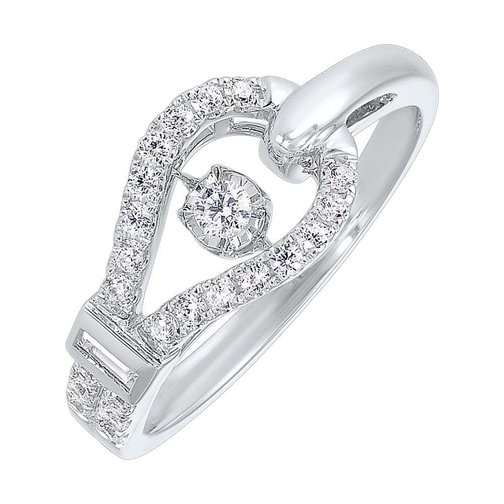 14Kt White Gold Diamond 1/3Ctw Ring