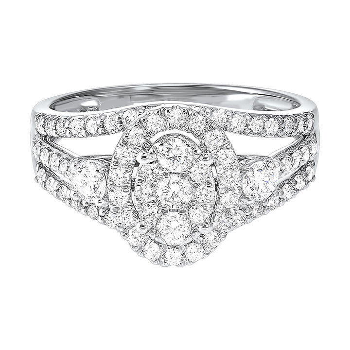 14Kt White Gold Diamond 1Ctw Ring