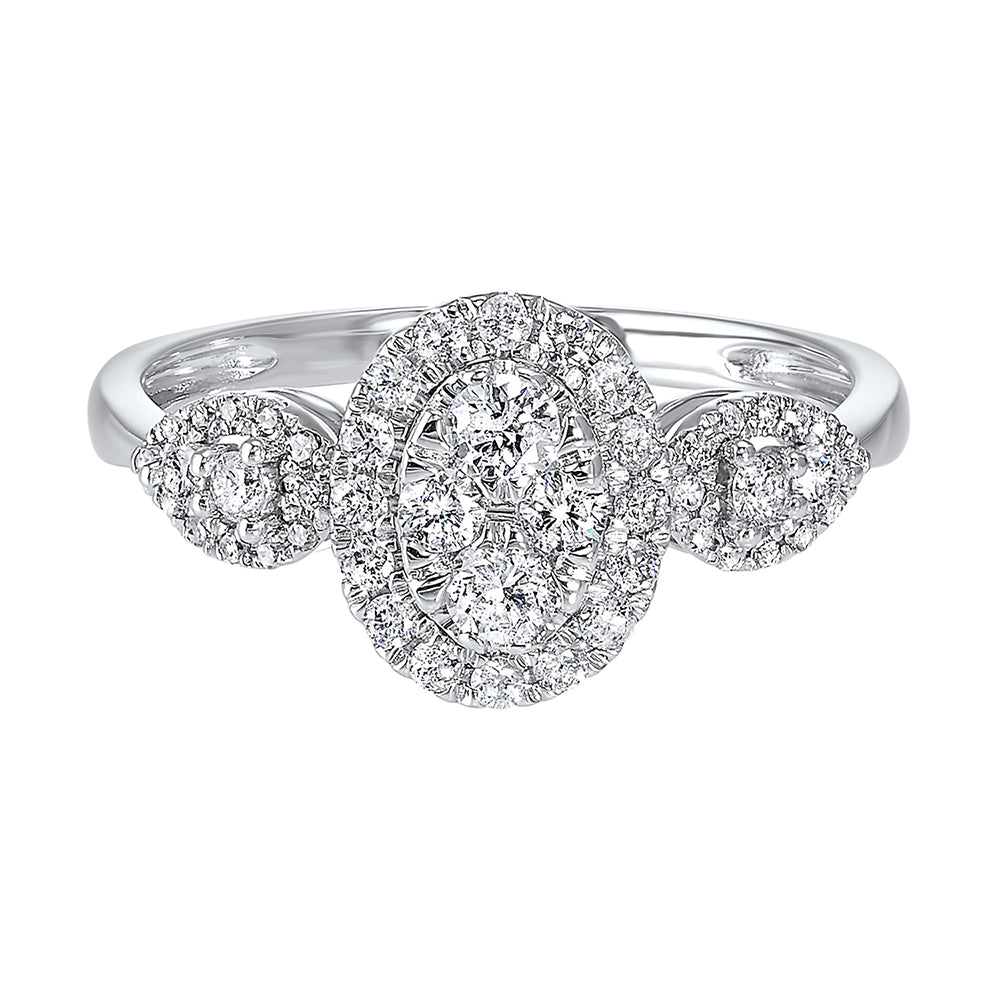 14Kt White Gold Diamond 1/2Ctw Ring