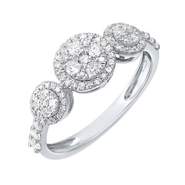 14Kt White Gold Diamond 1/2Ctw Ring