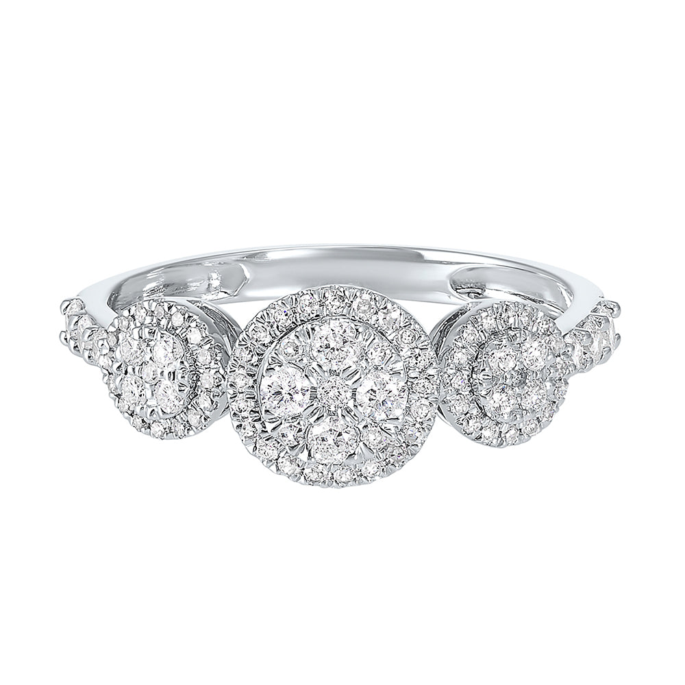 14Kt White Gold Diamond 1/2Ctw Ring