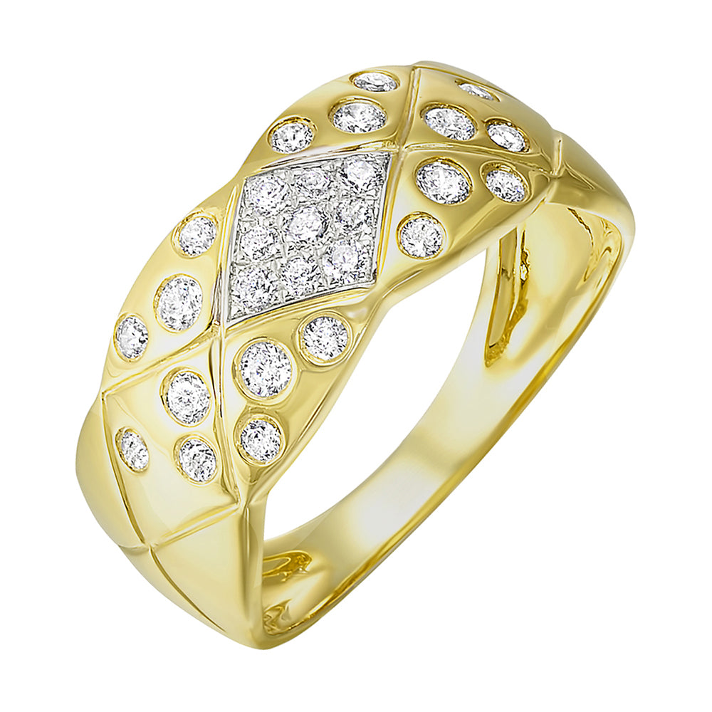 14Kt Yellow Gold Diamond 1/3Ctw Ring