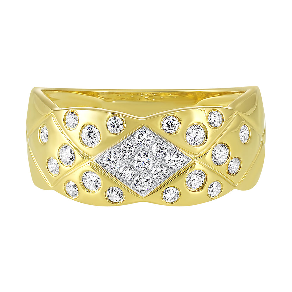 14Kt Yellow Gold Diamond 1/3Ctw Ring