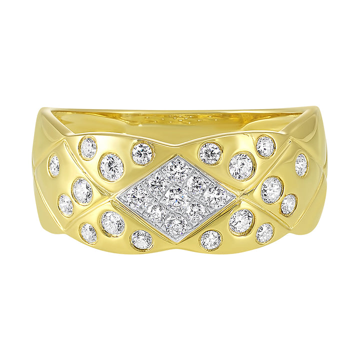 14Kt Yellow Gold Diamond 1/3Ctw Ring