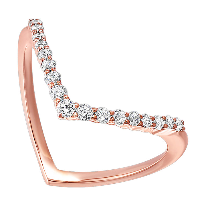 10Kt Rose Gold Diamond 1/4Ctw Ring