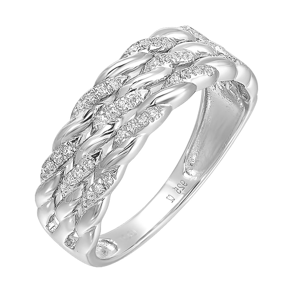 10Kt White Gold Diamond 1/7Ctw Ring