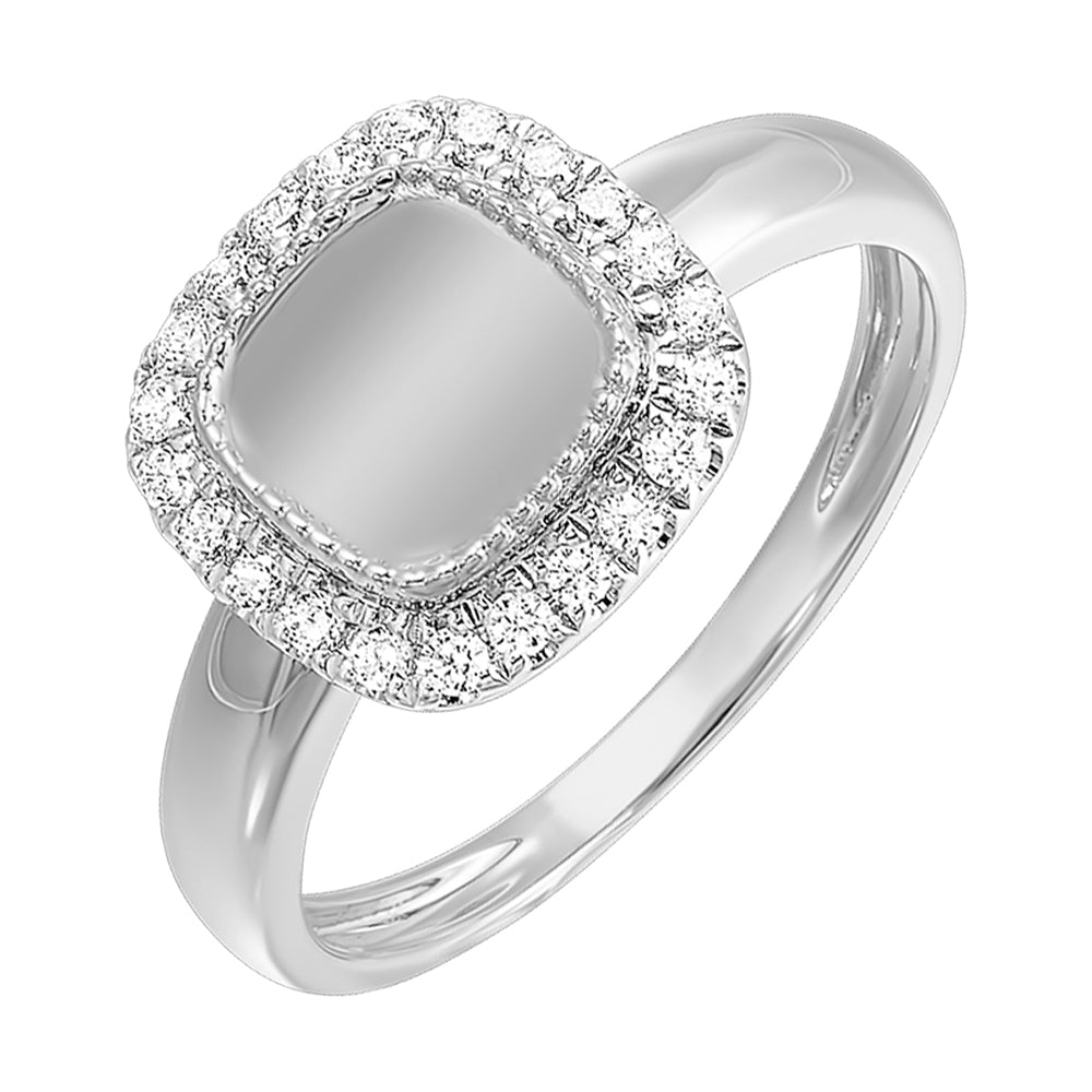 14Kt White Gold Diamond 1/5Ctw Ring