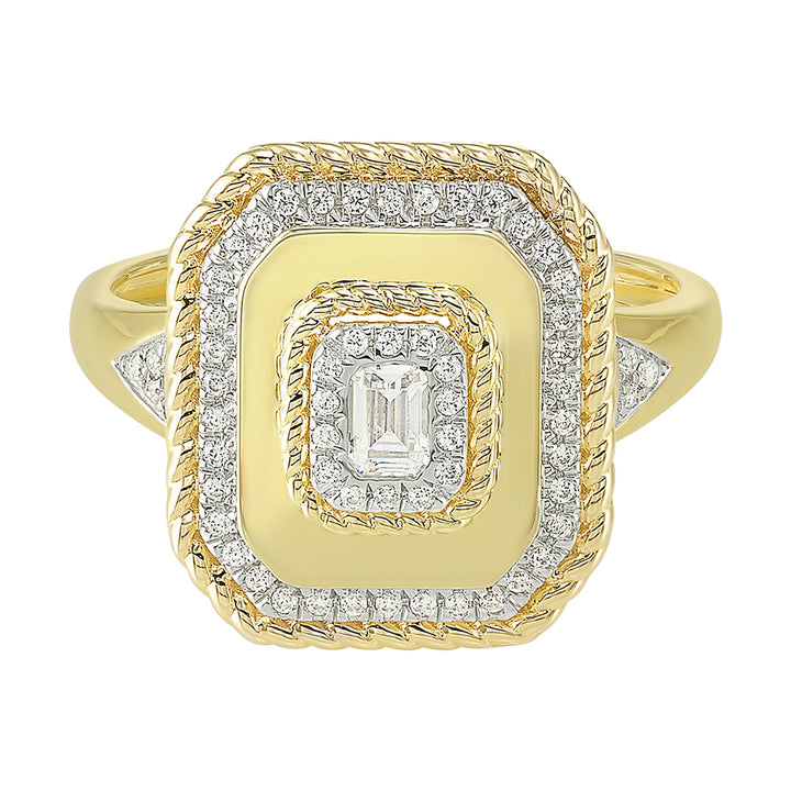 14Kt Yellow Gold Diamond 1/3Ctw Ring