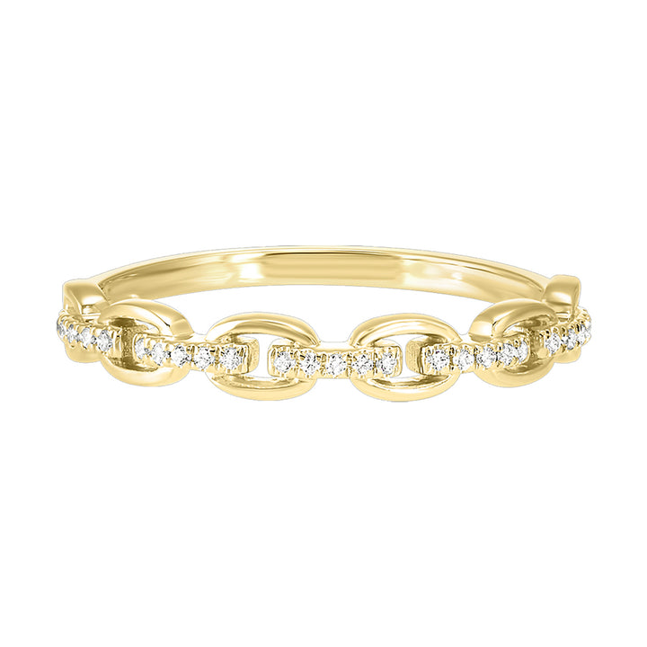 14Kt Yellow Gold Diamond 1/12Ctw Ring