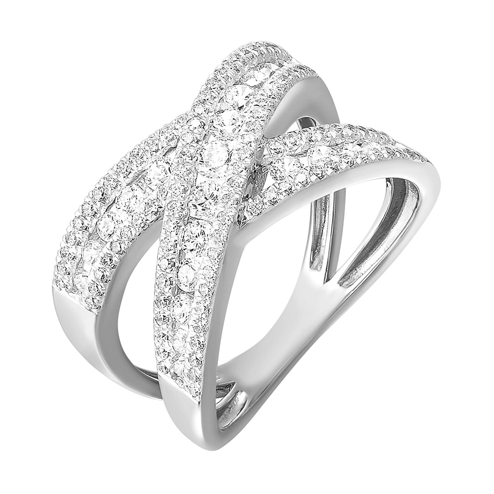 14Kt White Gold Diamond 1Ctw Ring