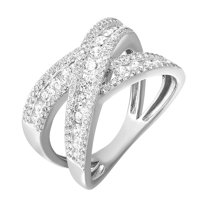 14Kt White Gold Diamond 1Ctw Ring