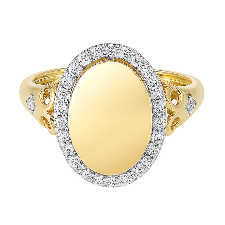 14Kt Yellow Gold Diamond 1/4Ctw Ring