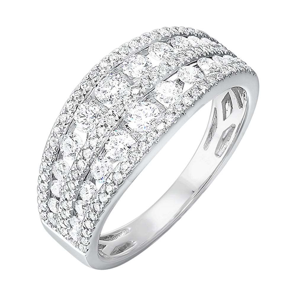 14Kt White Gold Diamond 1Ctw Ring