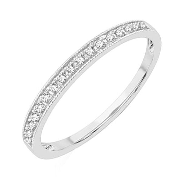 14Kt White Gold Diamond 1/8Ctw Ring
