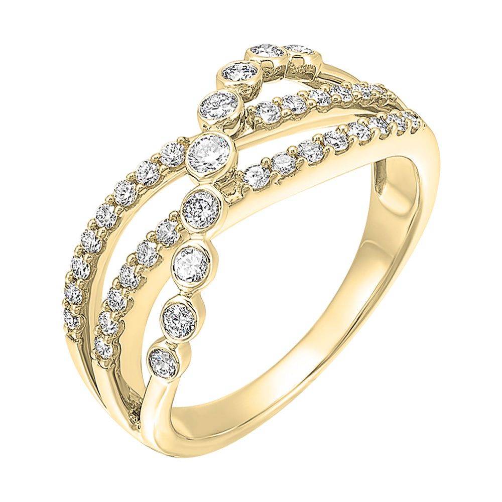 14Kt Yellow Gold Diamond 1/2Ctw Ring