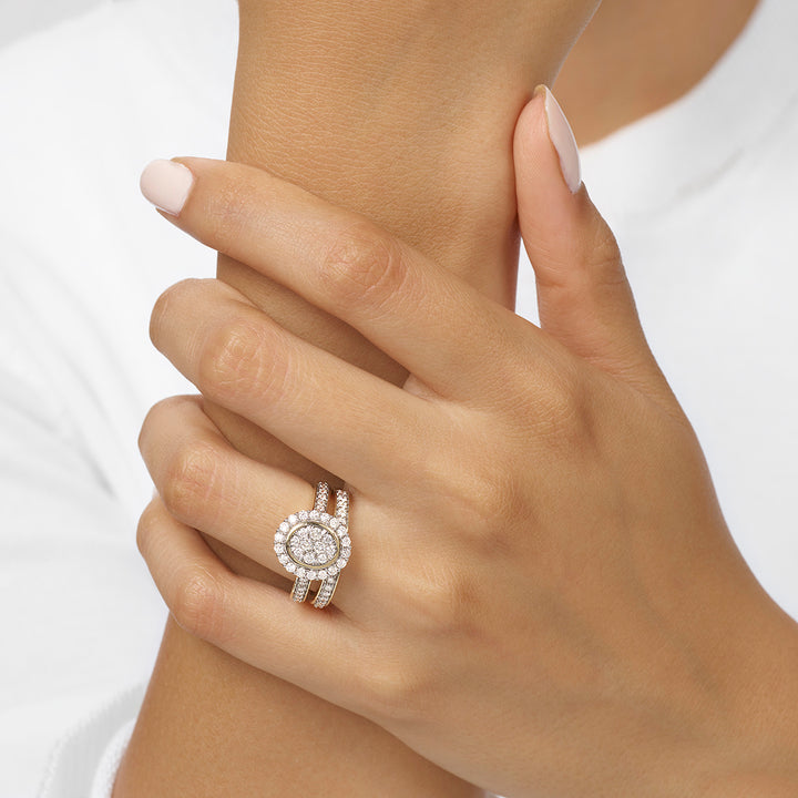 14Kt Yellow Gold Diamond 1Ctw Ring