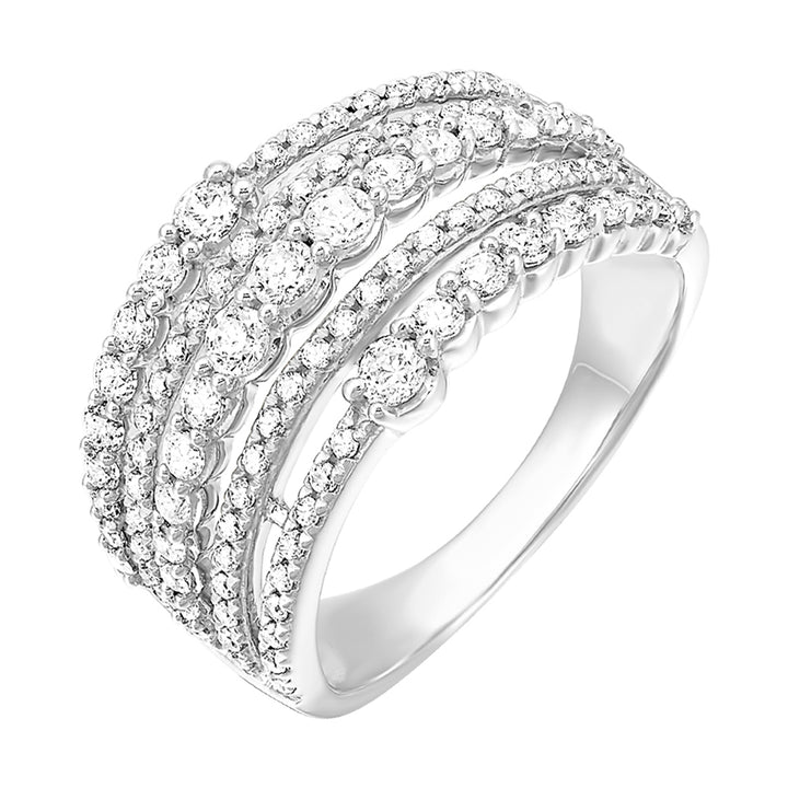 14Kt White Gold Diamond 1Ctw Ring