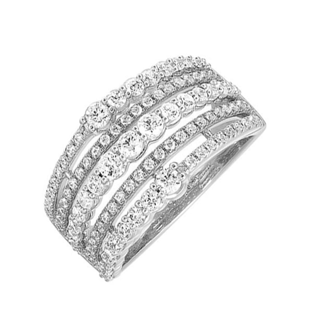 14Kt White Gold Diamond 1Ctw Ring
