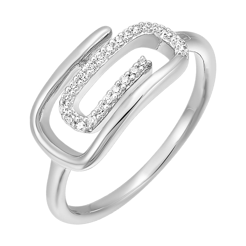 10Kt White Gold Diamond 1/10Ctw Ring