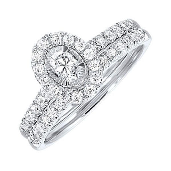 14Kt White Gold Diamond 1/2Ctw Ring