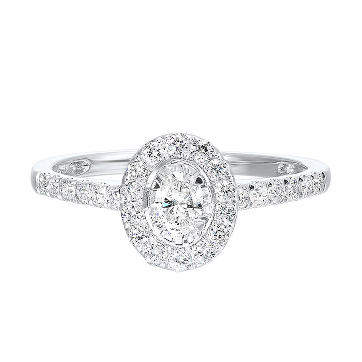 14Kt White Gold Diamond 1/2Ctw Ring