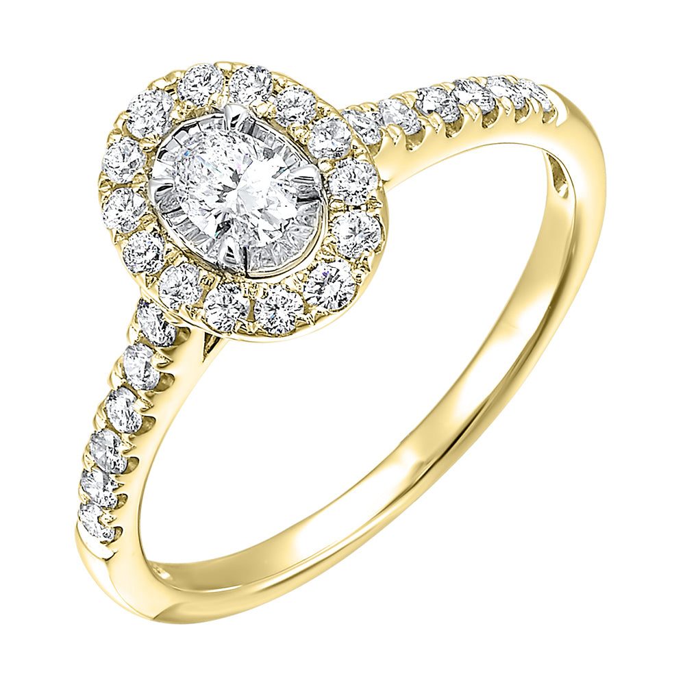 14Kt Yellow Gold Diamond 1/2Ctw Ring