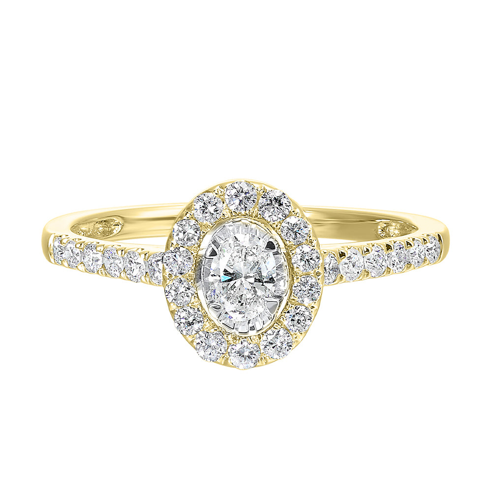 14Kt Yellow Gold Diamond 1/2Ctw Ring